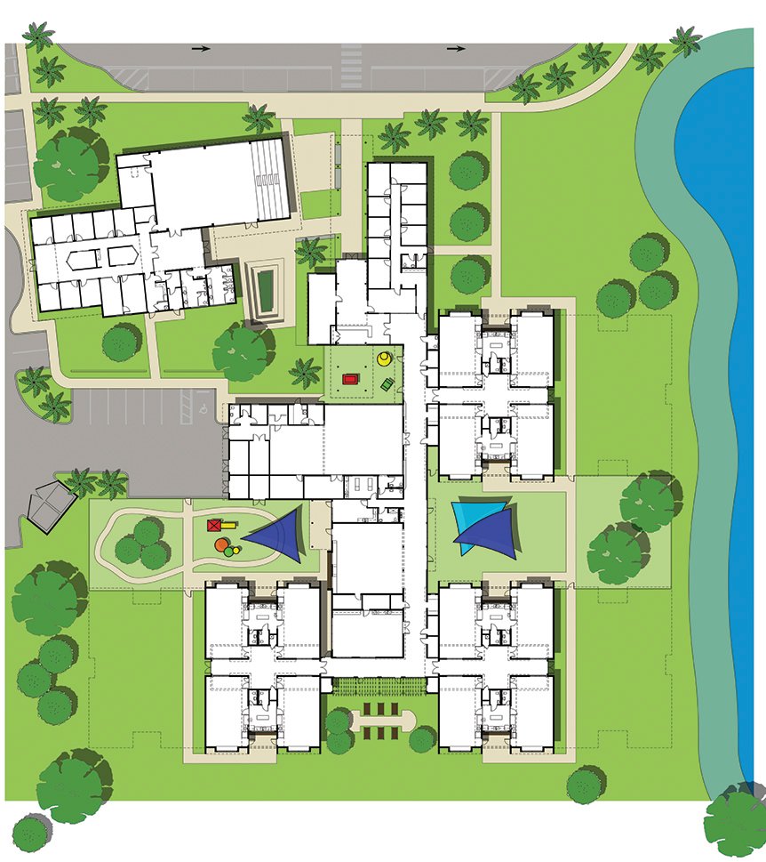 This is the site plan for Guadalupe Center’s van Otterloo Family Campus for Learning.